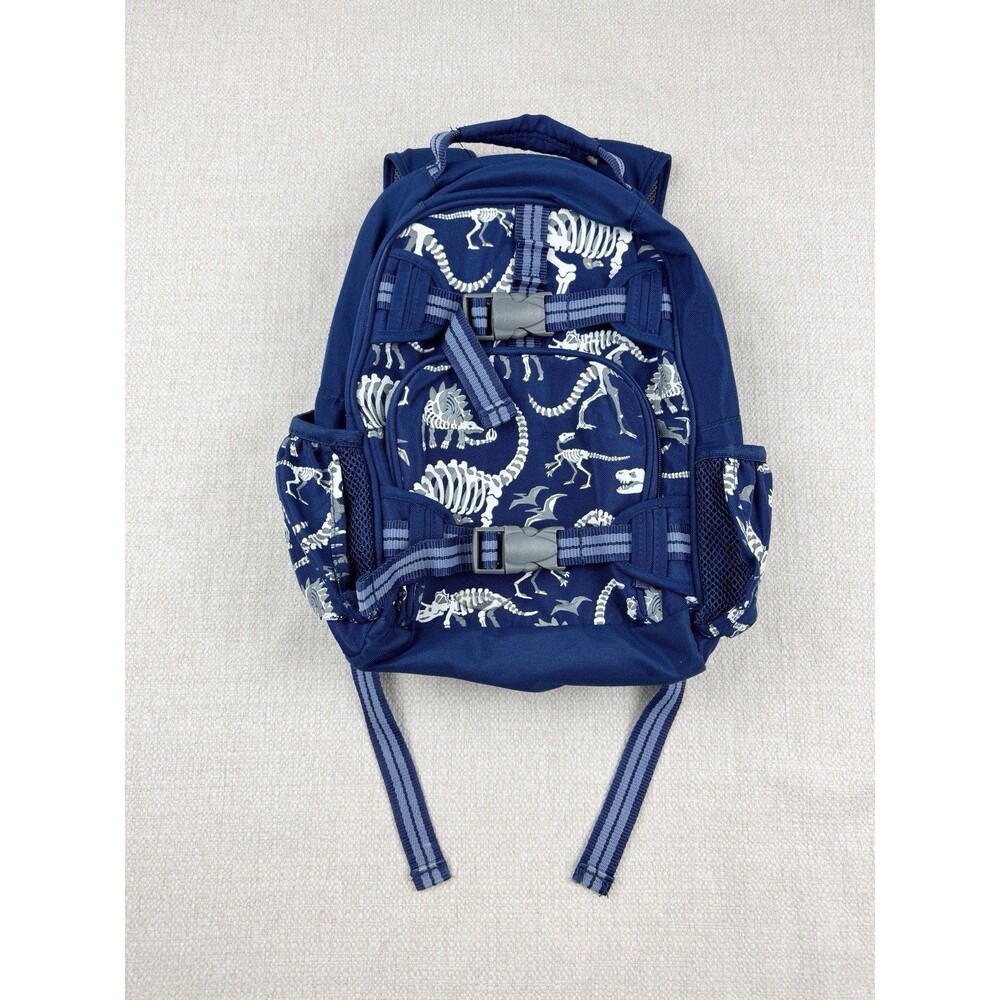 Pottery Barn Mini Mackenzie Backpack Glow-in-the-Dark Dinosaurs Navy Blue